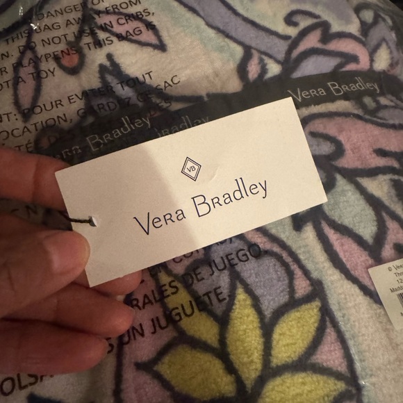 Vera Bradley Pastel Floral Throw Blanket-NWT-Large - Picture 3 of 4